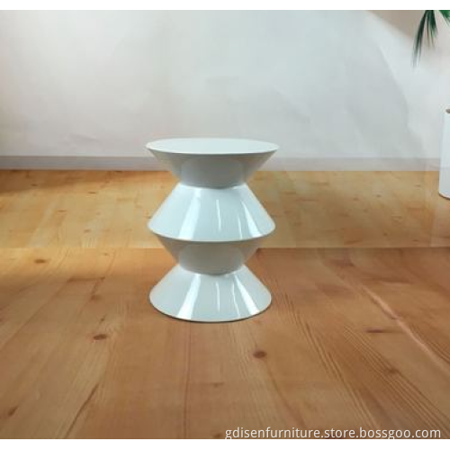 Fiberglass tea small cesar side table gloss table